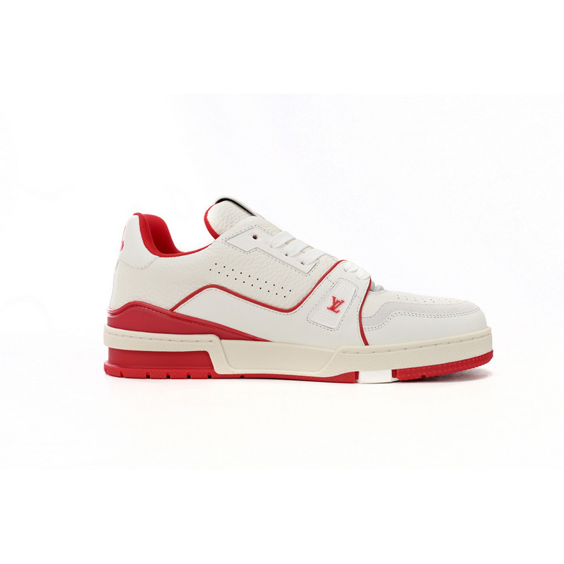 Louis Vuitton Trainer All Blue White Red Lychee Pattern