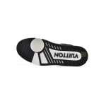 Louis Vuitton Trainer Black And White Cloth Cover