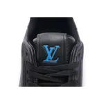 Louis Vuitton Trainer Black Litchi Pattern