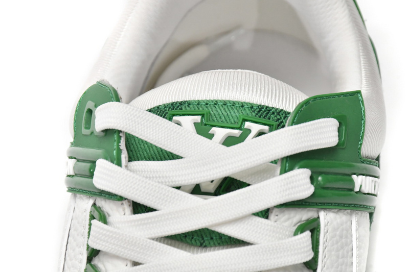 Louis Vuitton Trainer Green Cloth Surface