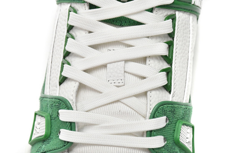 Louis Vuitton Trainer Green Cloth Surface