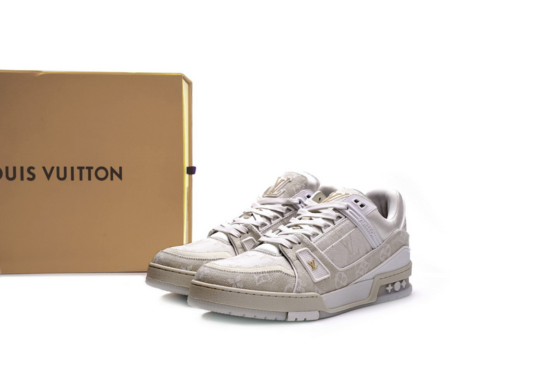 Louis Vuitton Trainer White Denim