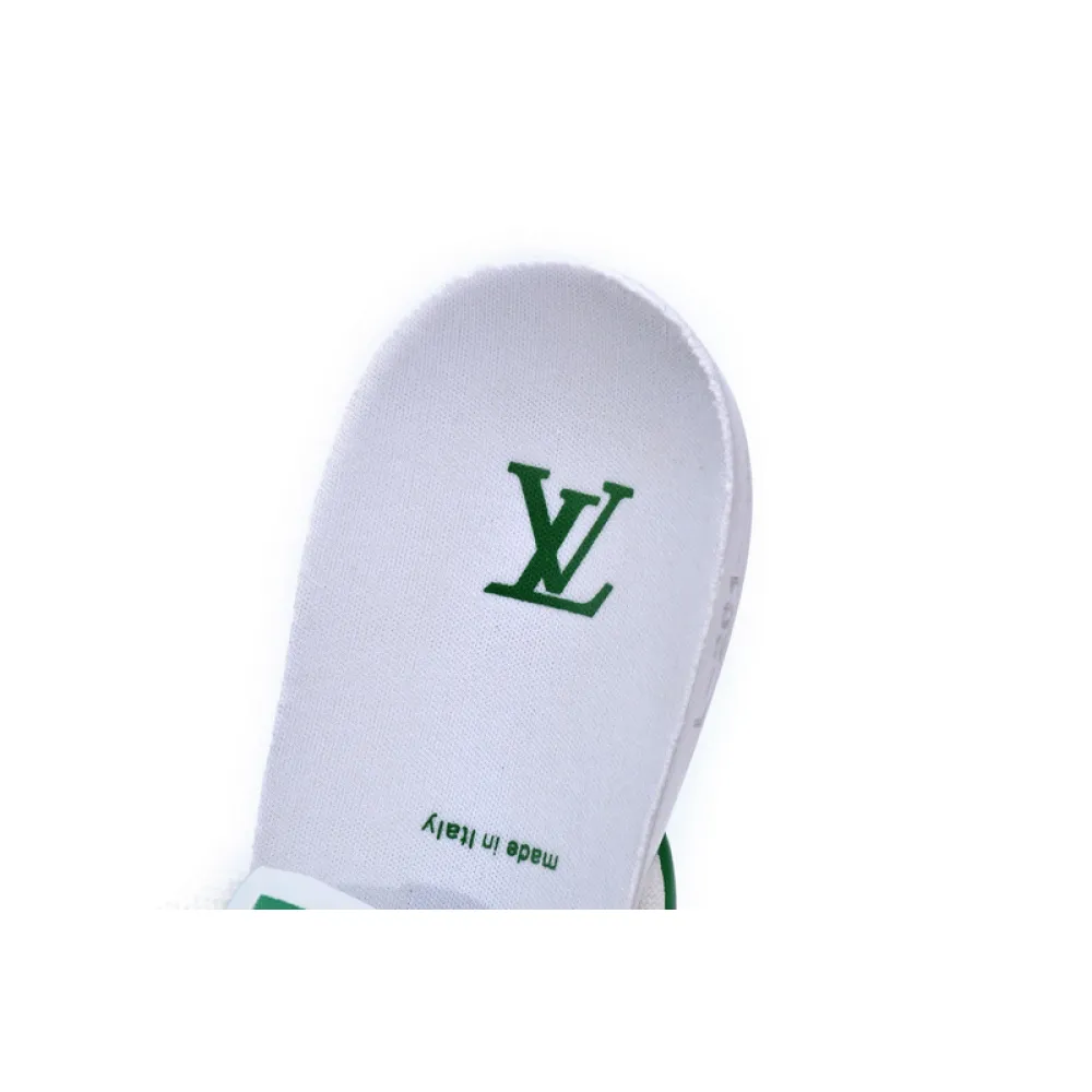 Louis Vuitton Trainer White Green