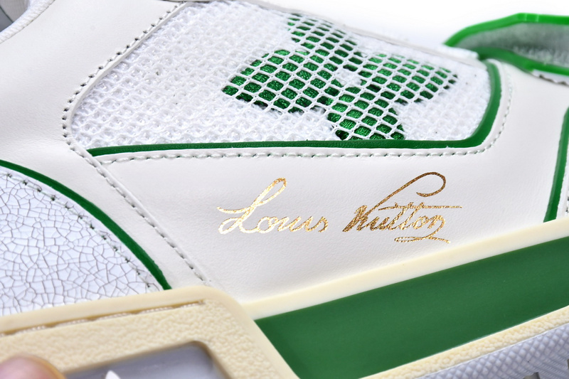 Louis Vuitton Trainer White Green