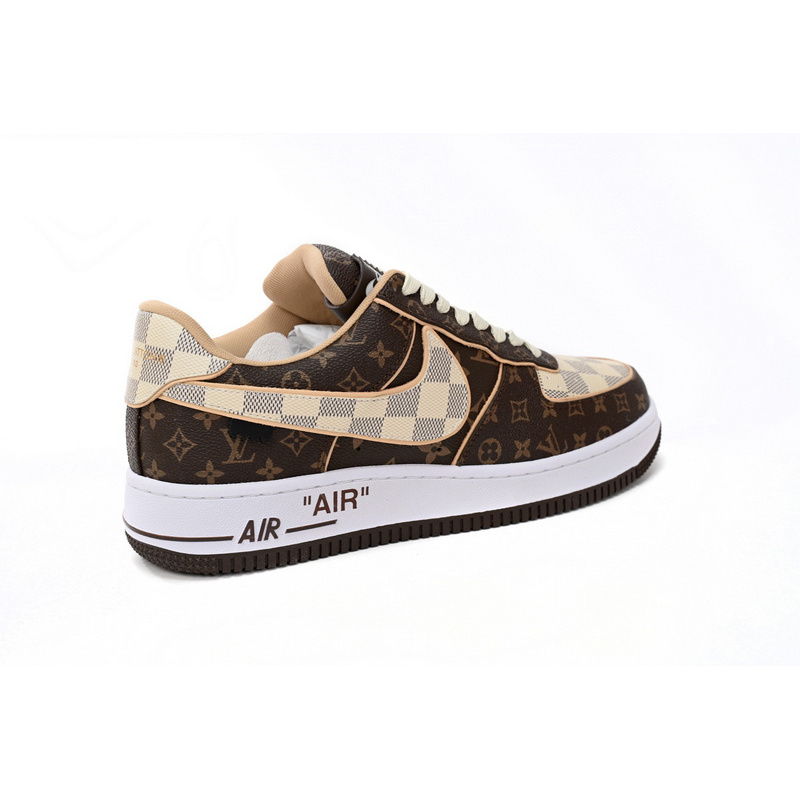 Louis Vuitton x Nike Air Force 1 Coffee