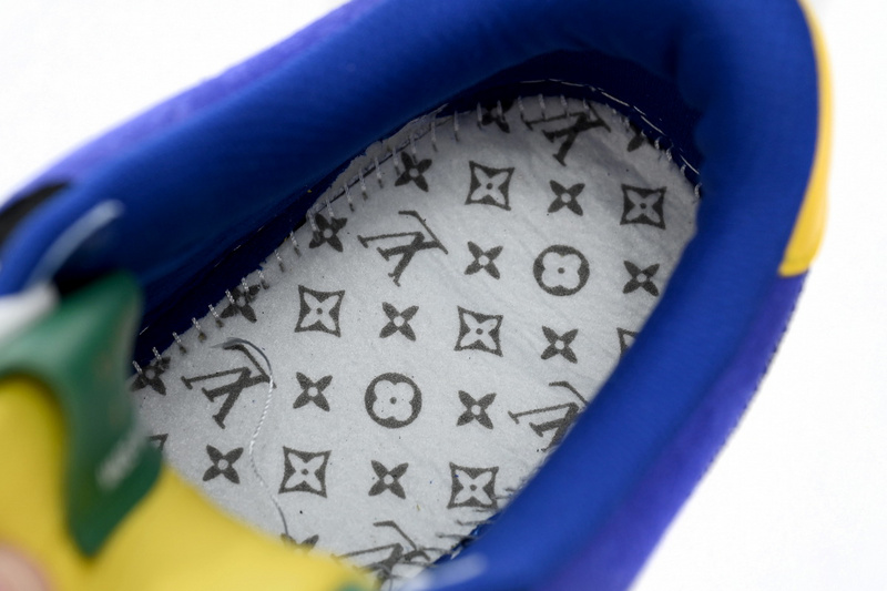 Louis Vuitton x Nike Air Force 1 Silver Yellow