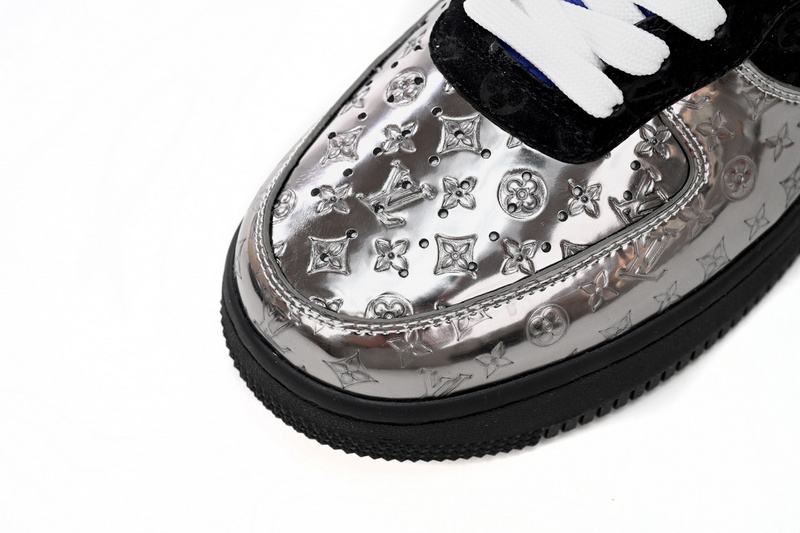 Louis Vuitton x Nike Air Force 1 Silver Yellow