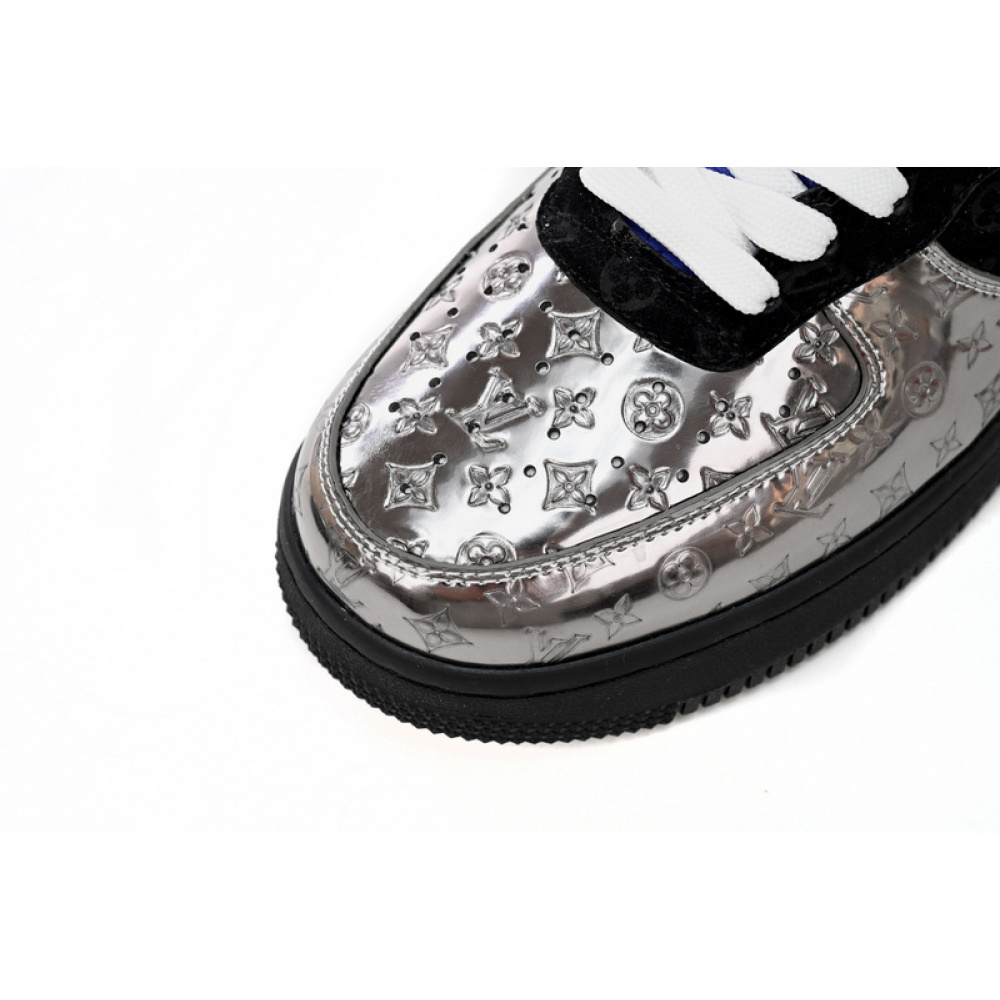 Louis Vuitton x Nike Air Force 1 Silver Yellow