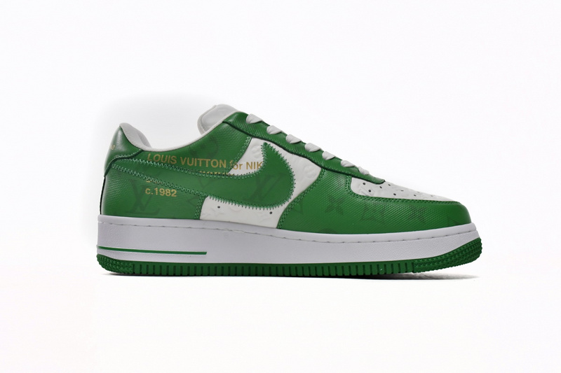 Louis Vuitton x Nike Air Force 1 White Green