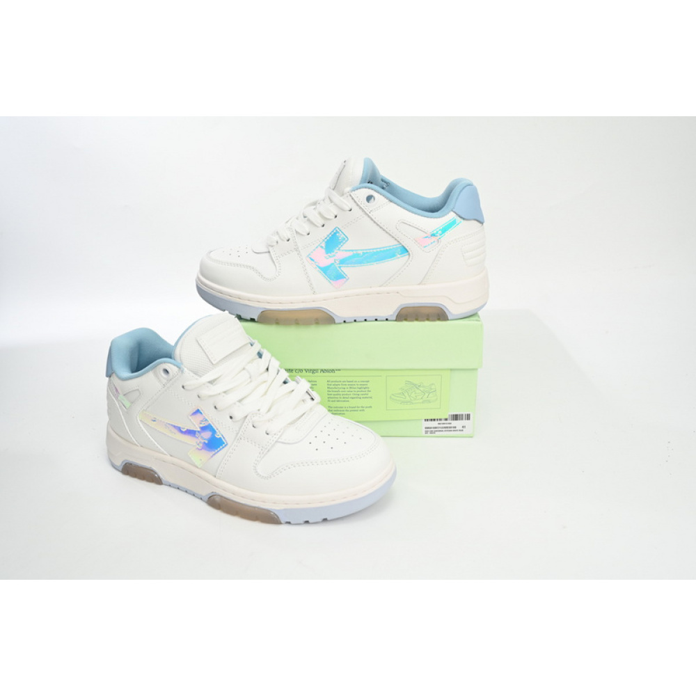 OFF-WHITE Out Of Blue White Blue Discoloration