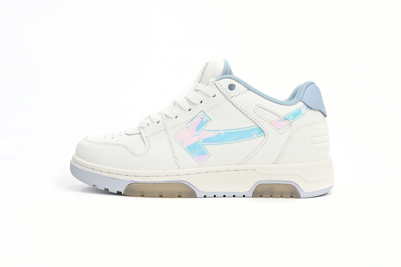 OFF-WHITE Out Of Blue White Blue Discoloration