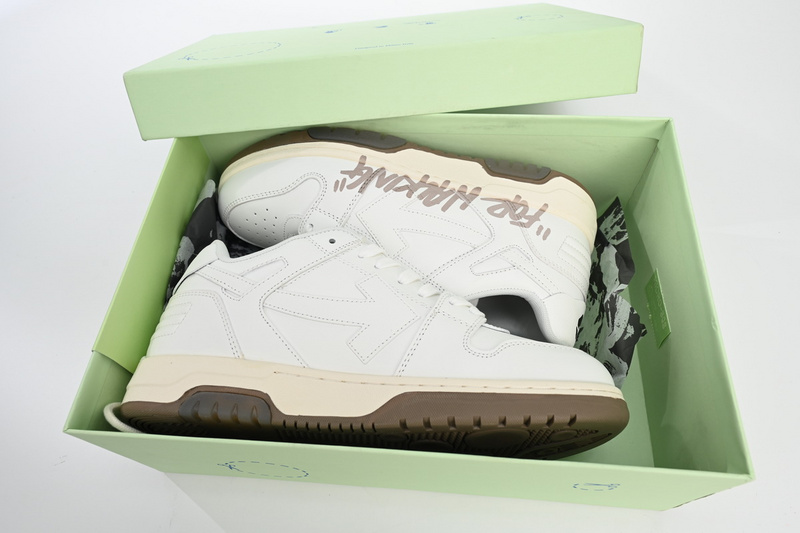 OFF-WHITE Out Of Office Beige Gray