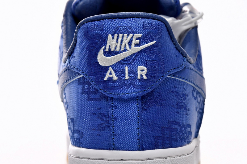 QF  CLOT x Nike Air Force 1 Low Premium Blue Silk