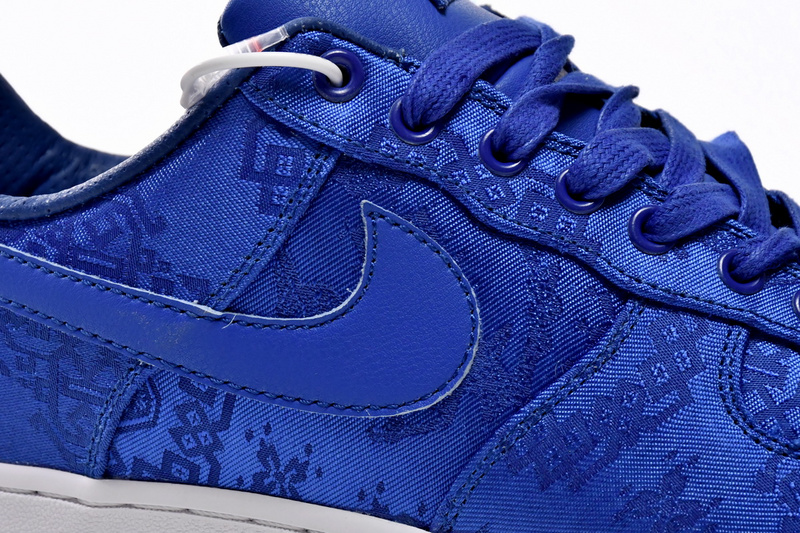 QF  CLOT x Nike Air Force 1 Low Premium Blue Silk