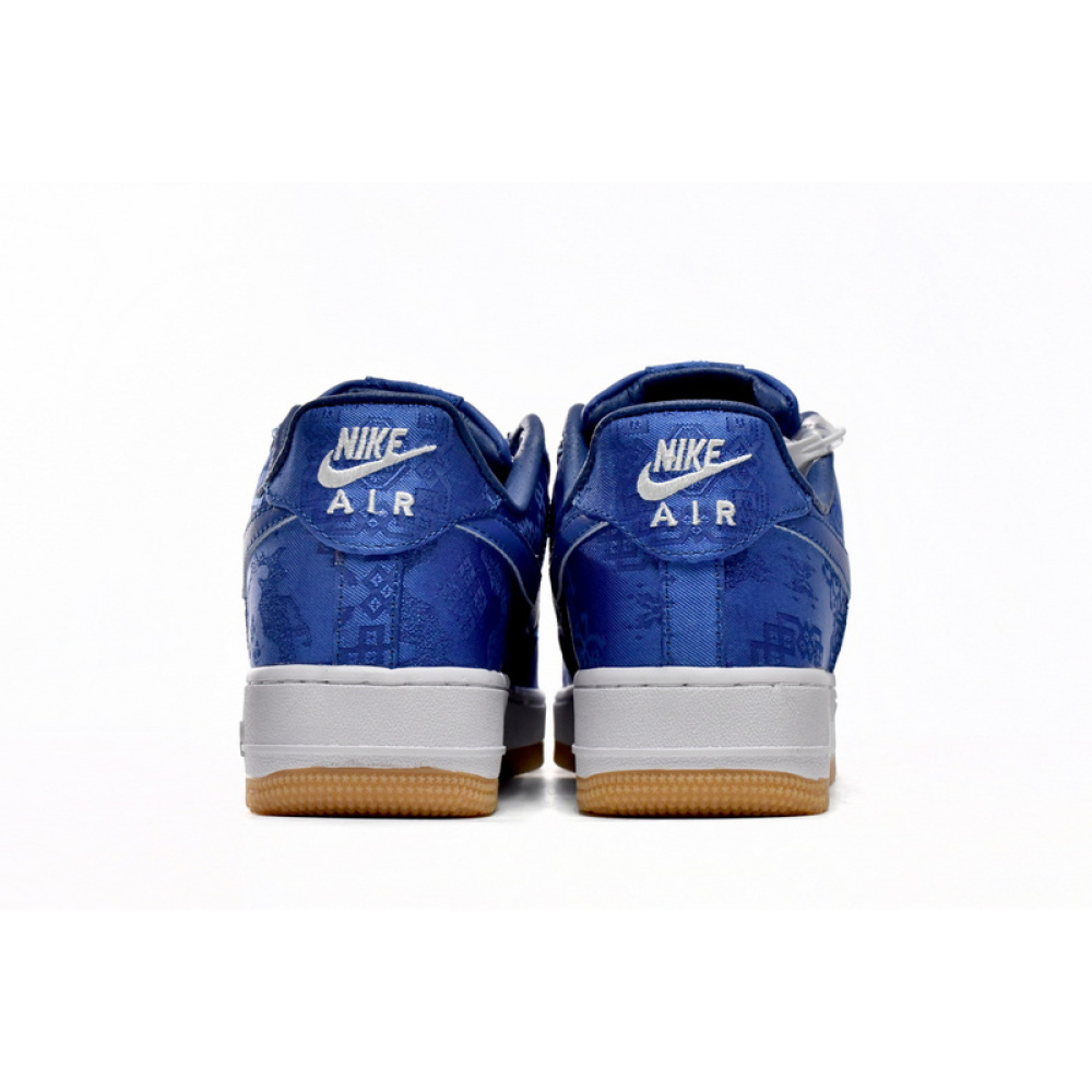 QF  CLOT x Nike Air Force 1 Low Premium Blue Silk