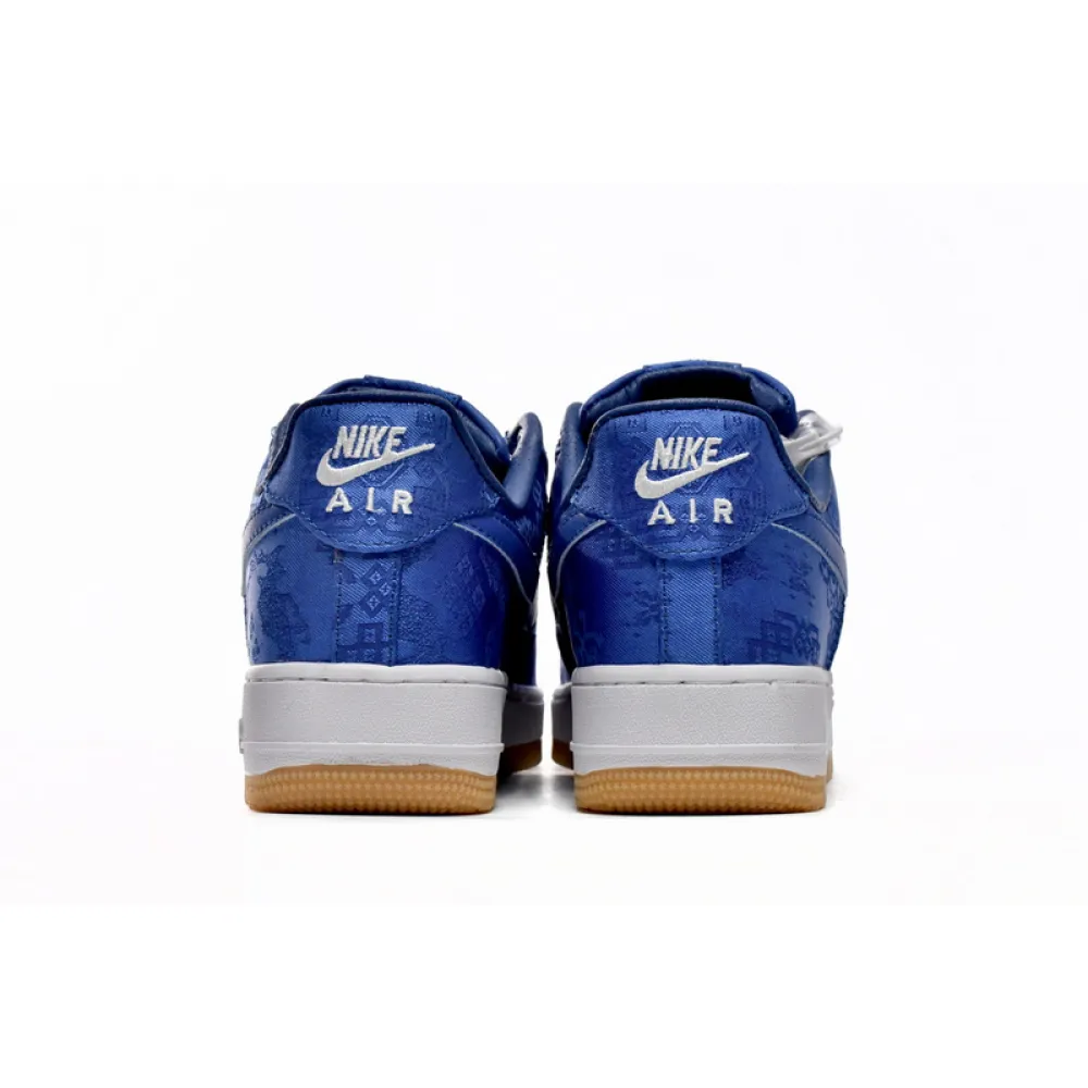 QF  CLOT x Nike Air Force 1 Low Premium Blue Silk