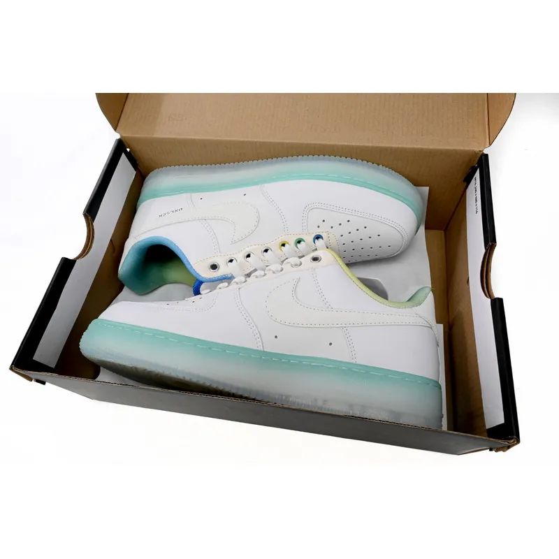 QF Air Force 1 Low White Ice Blue