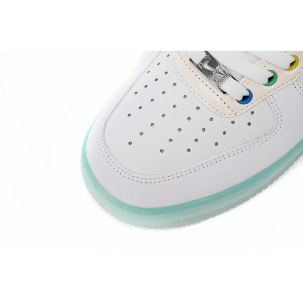 QF Air Force 1 Low White Ice Blue