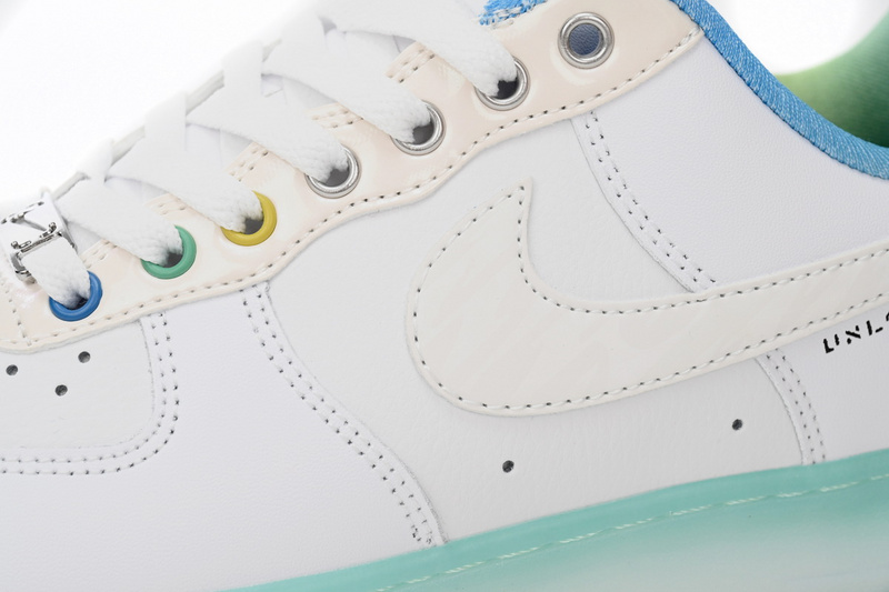 QF Air Force 1 Low White Ice Blue