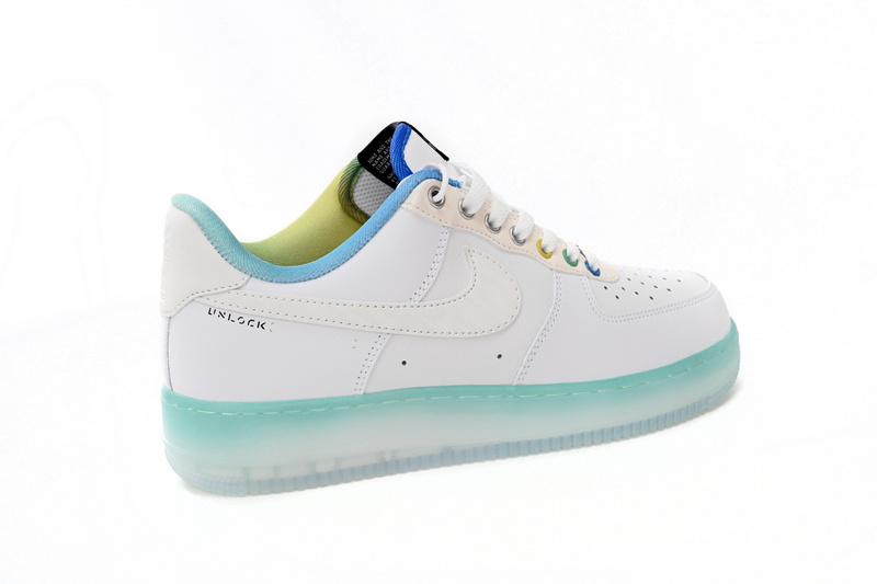 QF Air Force 1 Low White Ice Blue