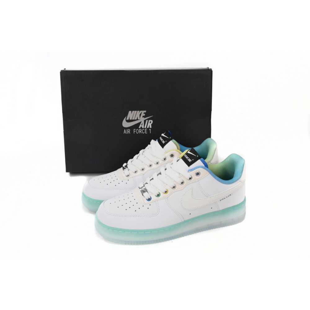 QF Air Force 1 Low White Ice Blue
