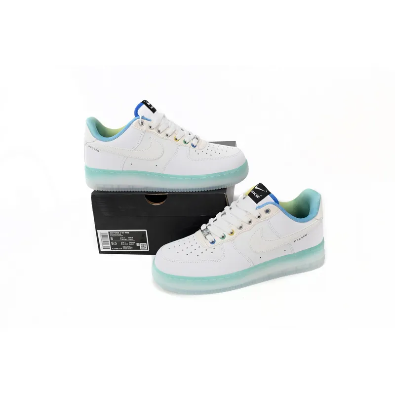 QF Air Force 1 Low White Ice Blue