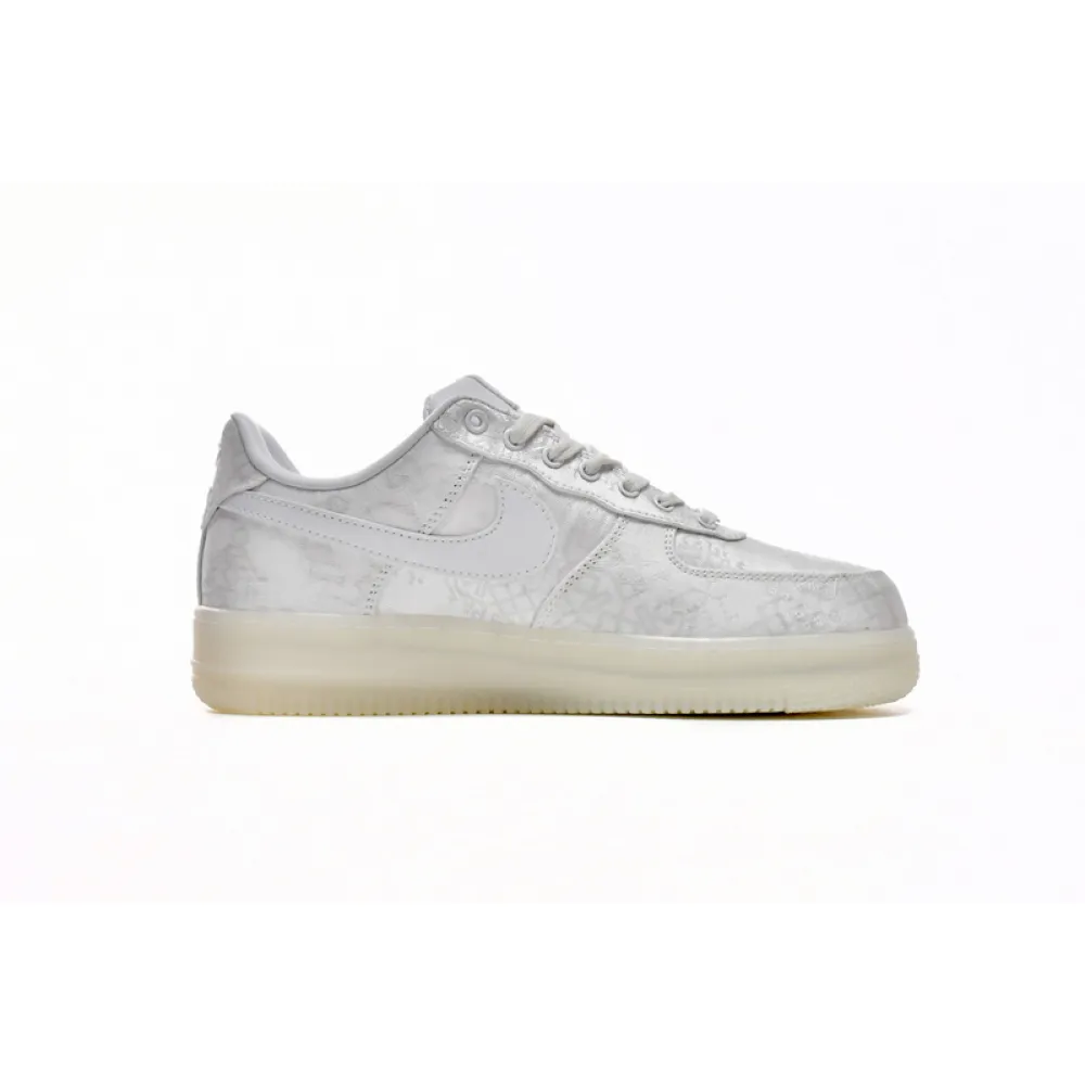 QF CLOT x Nike Air Force 1 Low Premium White Silk