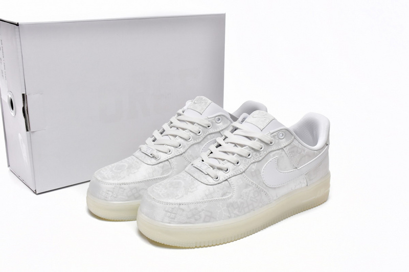 QF CLOT x Nike Air Force 1 Low Premium White Silk