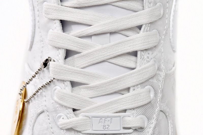 QF CLOT x Nike Air Force 1 Low Premium White Silk