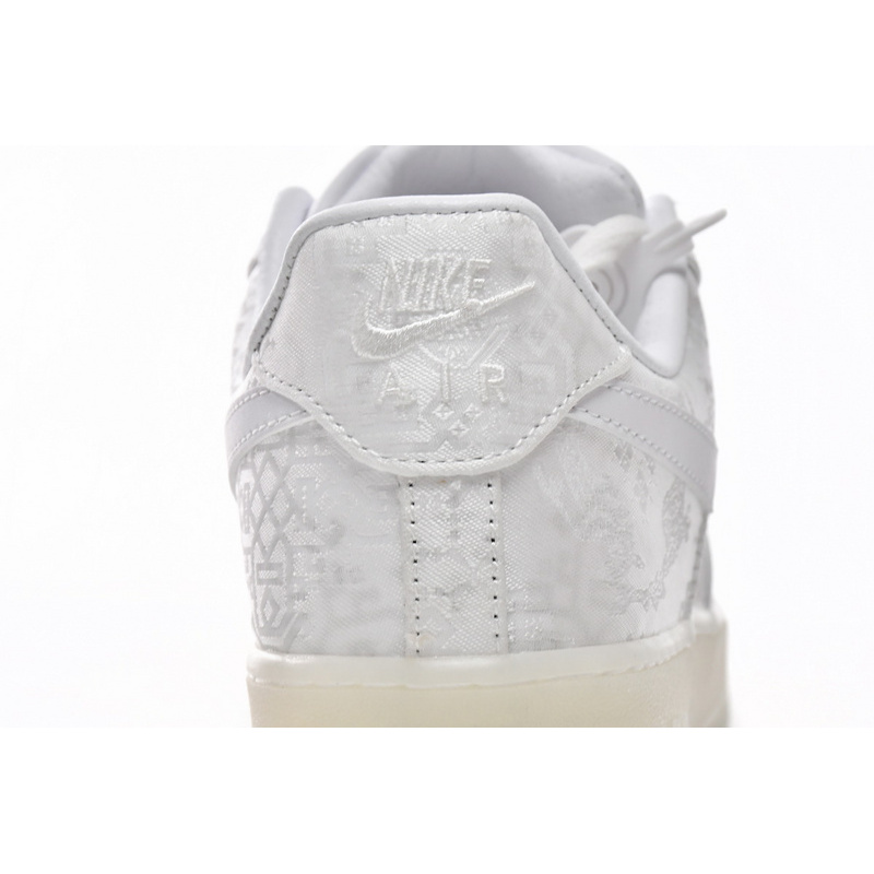 QF CLOT x Nike Air Force 1 Low Premium White Silk