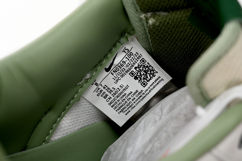 QF Nike Air Force 1 Low NAI-KE Sail Gorge Green Pistachio