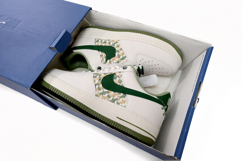 QF Nike Air Force 1 Low NAI-KE Sail Gorge Green Pistachio