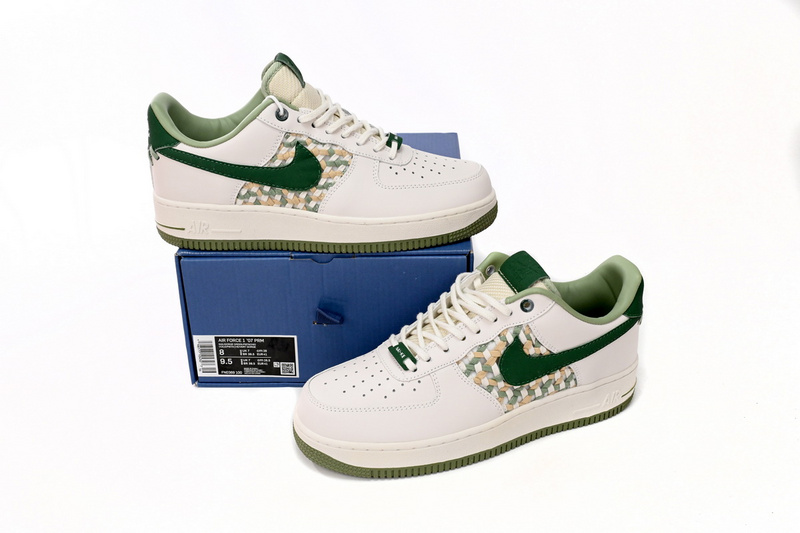 QF Nike Air Force 1 Low NAI-KE Sail Gorge Green Pistachio