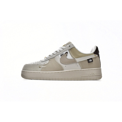 QF Nike Air Force 1 Low Tan Bling 01