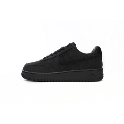 QF Stussy x Nike Air Force 1 Low “Black” 01