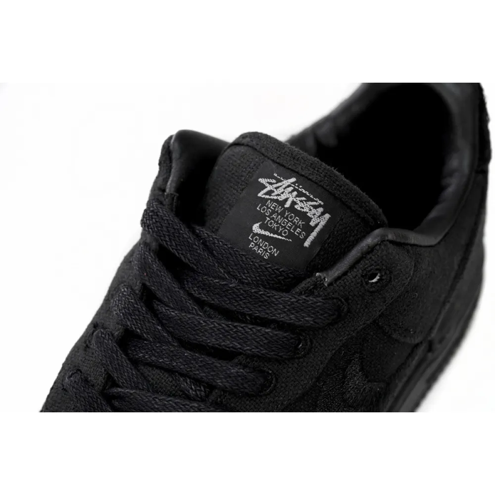 QF Stussy x Nike Air Force 1 Low “Black”