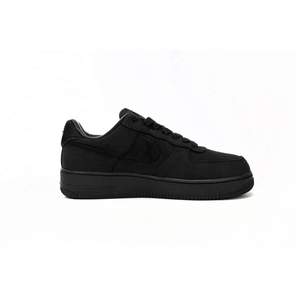 QF Stussy x Nike Air Force 1 Low “Black”