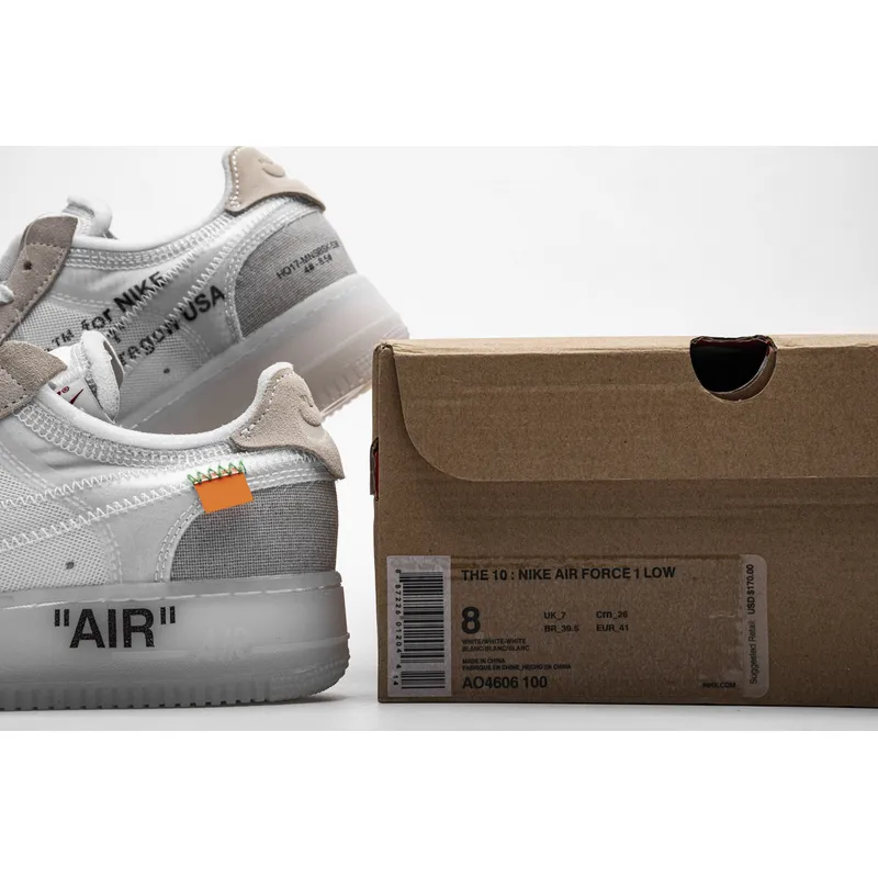 TS OFF White X Air Force 1 Low White
