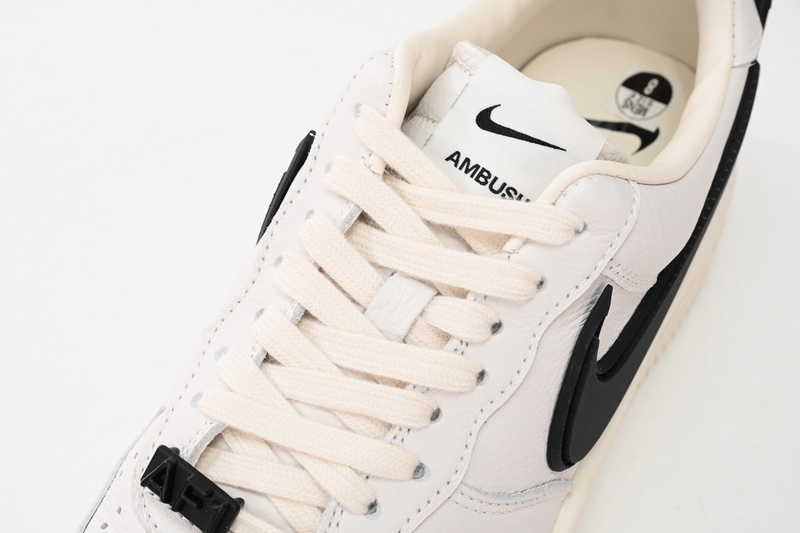 AH AMBUSH x Nike Air Force 1 Low “Phantom”White and Black Tic