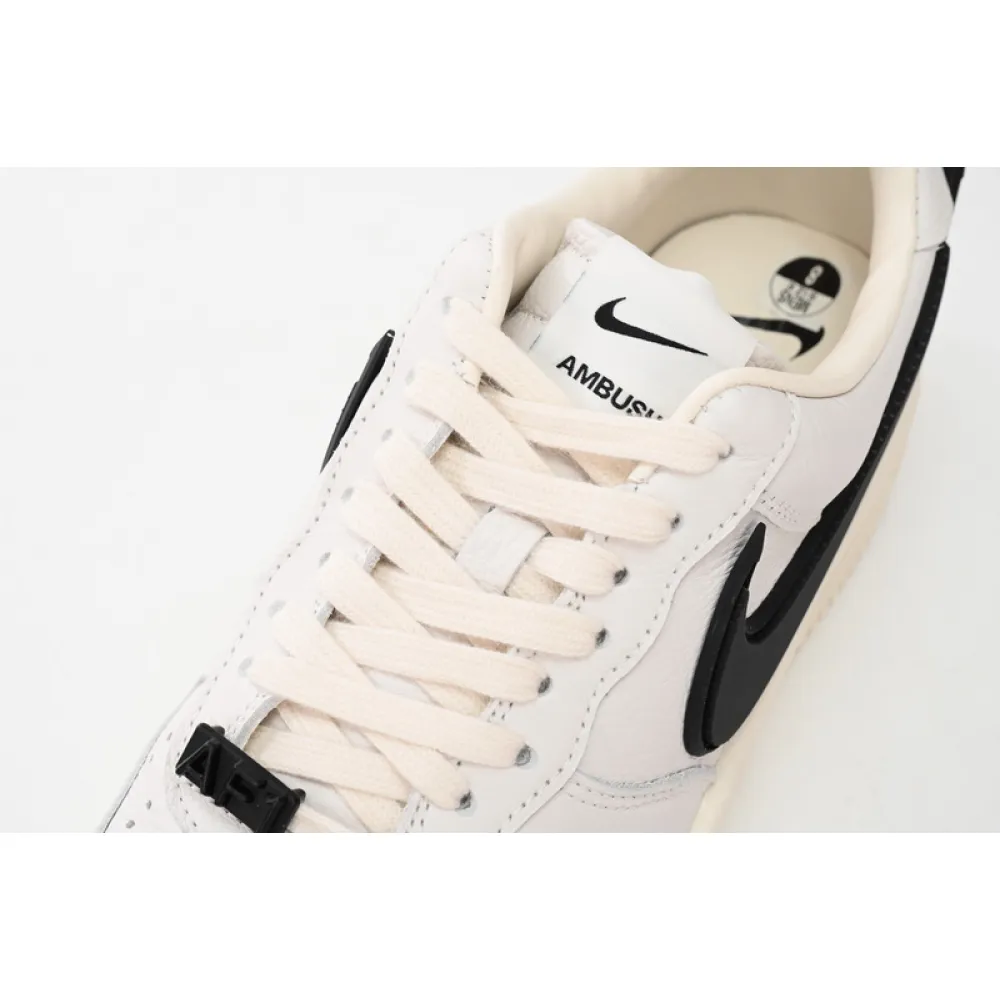 AH AMBUSH x Nike Air Force 1 Low “Phantom”White and Black Tic