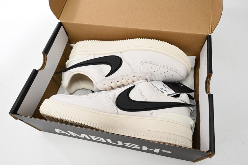 AH AMBUSH x Nike Air Force 1 Low “Phantom”White and Black Tic