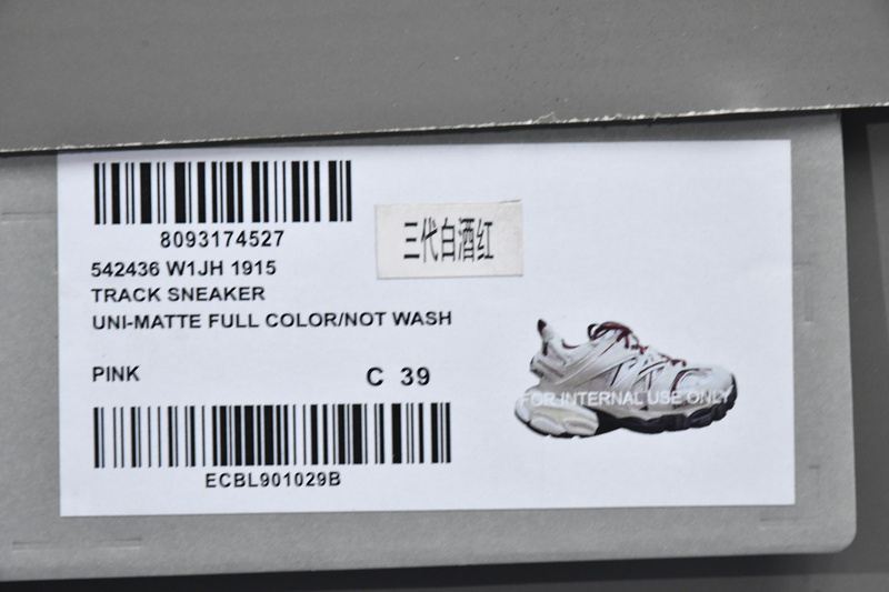 Balenciaga Tess S. White Claret Red