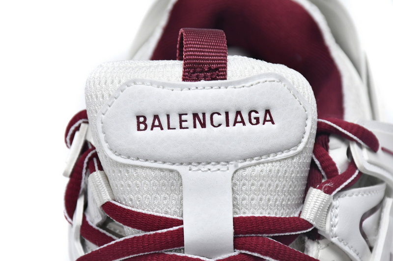 Balenciaga Tess S. White Claret Red