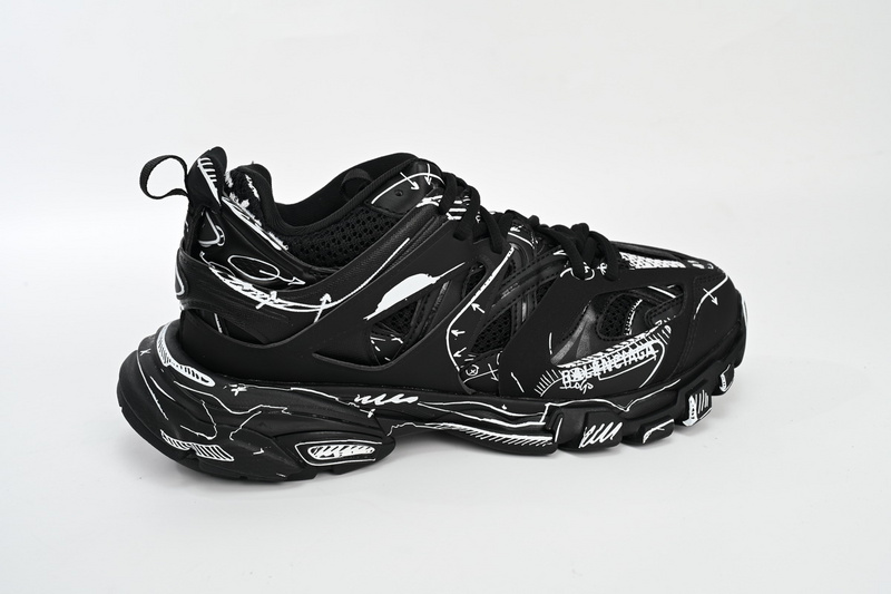 Balenciaga Tess S.Black Black-And-White Painting