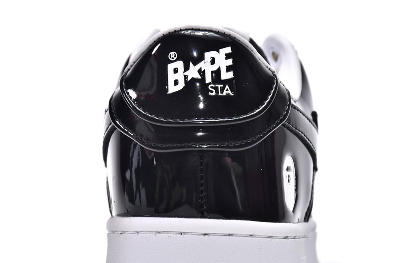 BP A Bathing Ape Bape Sta Low Black White