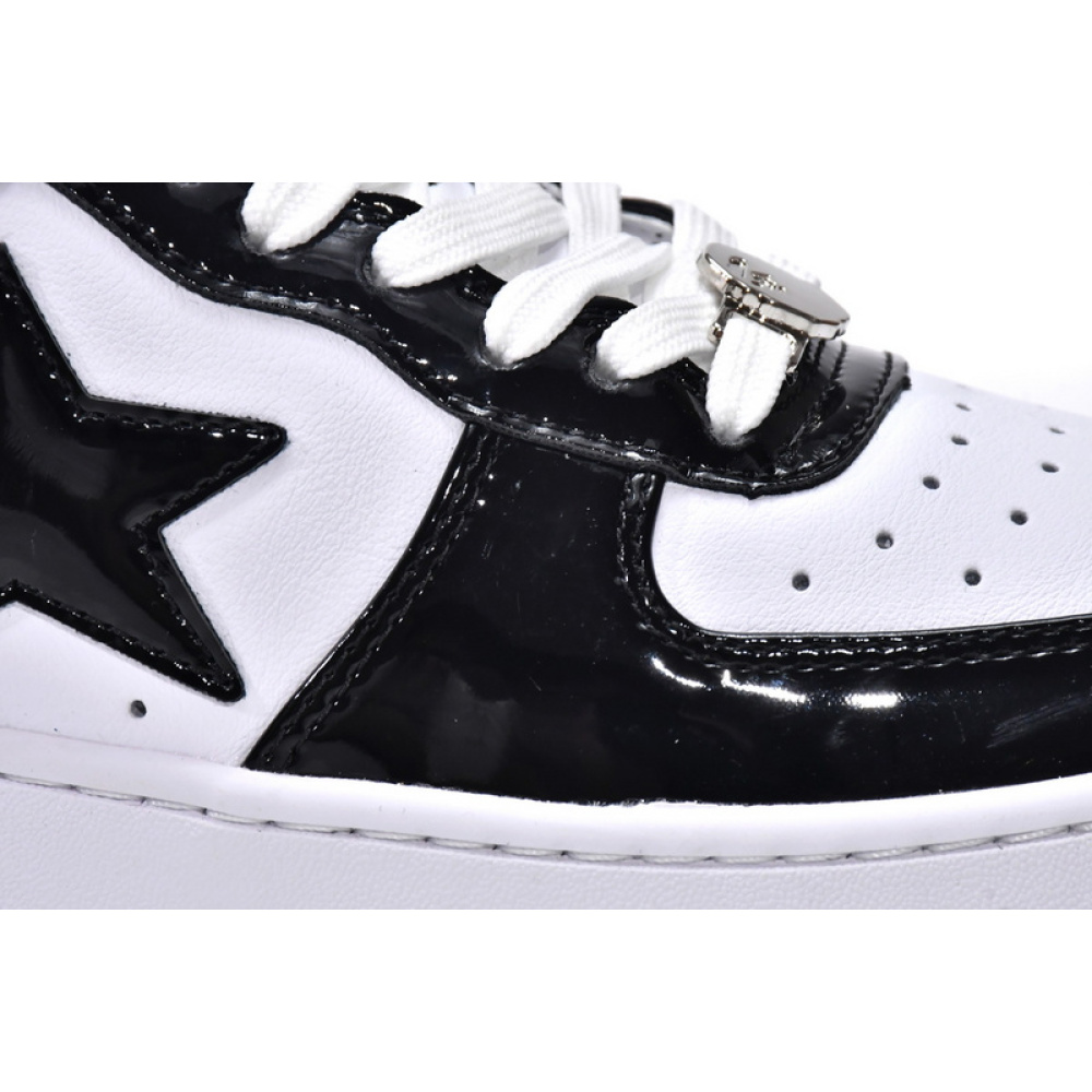 BP A Bathing Ape Bape Sta Low Black White