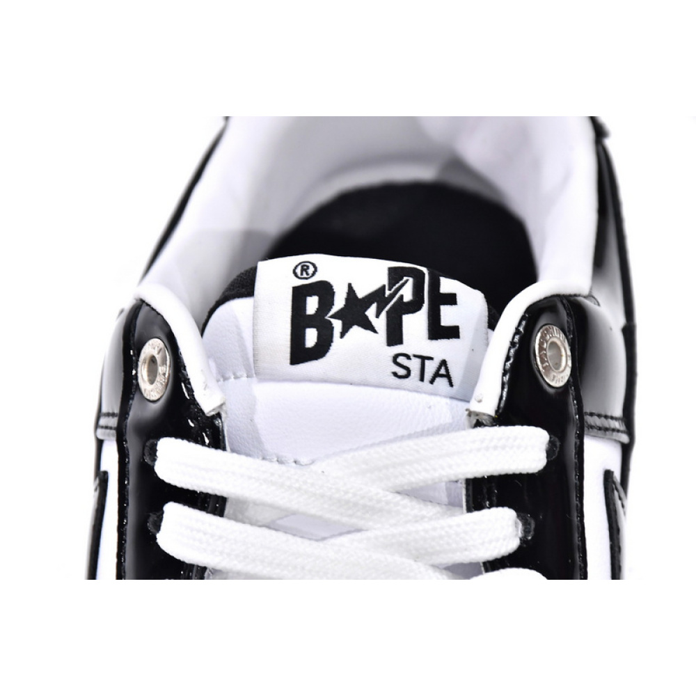 BP A Bathing Ape Bape Sta Low Black White
