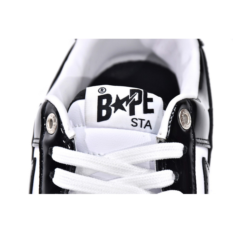 BP A Bathing Ape Bape Sta Low Black White