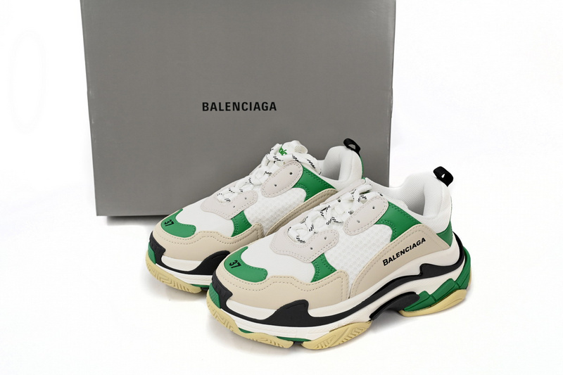 Balenciaga Black And White Green