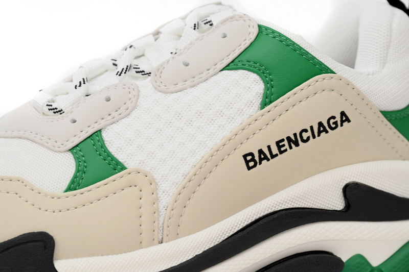 Balenciaga Black And White Green